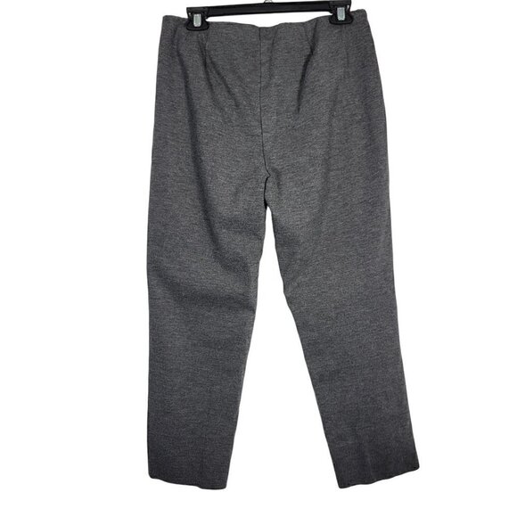 J. Jill Women's Ponte Slim Leg Charcoal Grey Stretchy Pull On Pants Size M - Picture 6 of 11